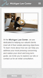 Mobile Screenshot of michiganlawcenter.com